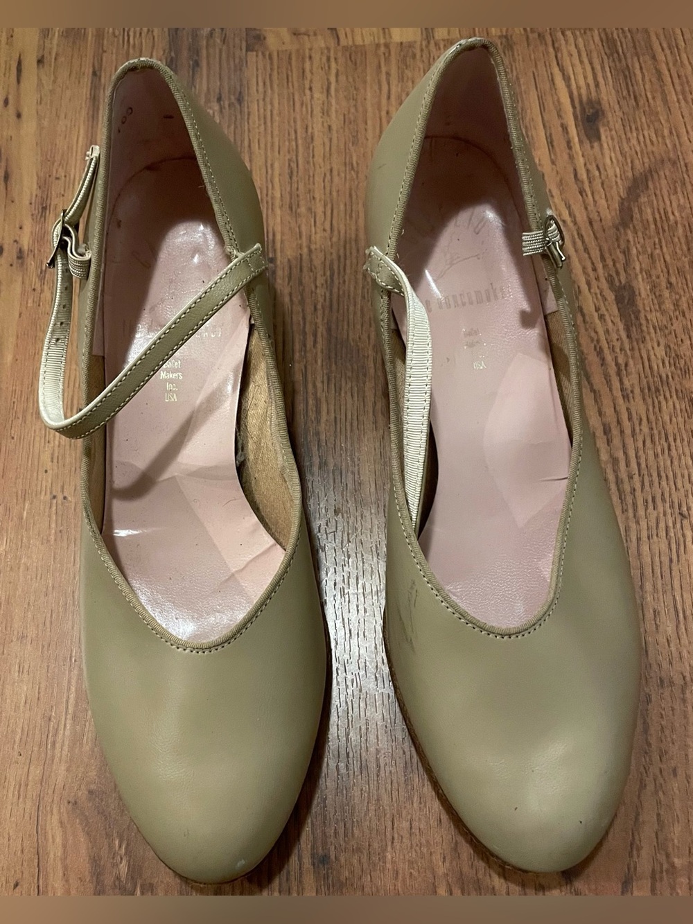Vintage Capezio Mary Jane Character Tan Dance Shoes